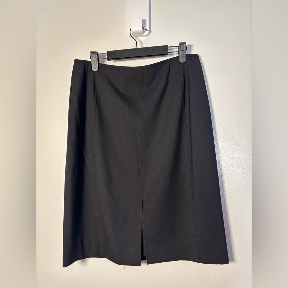 J. Crew Wool Black Classic Pencil Skirt